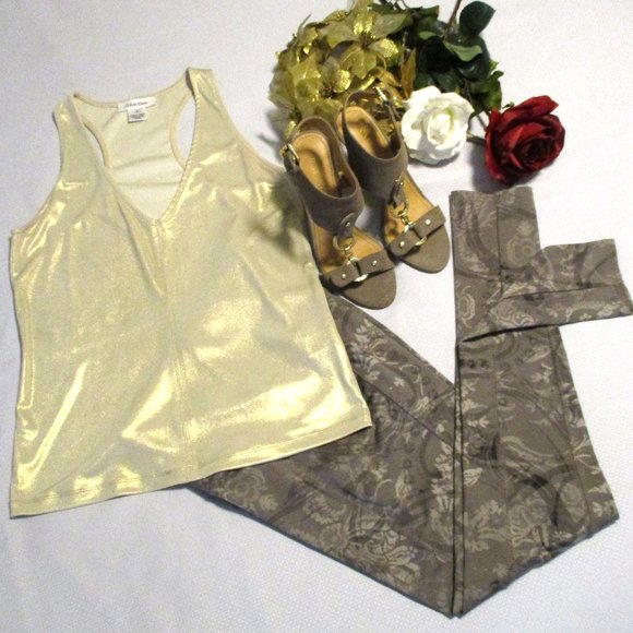 🥰 CHICO’S 0 ZENERGY PAISELY FLORAL SCROLL LEGGINGS – NWOT – 4/6 🥰 - Picture 3 of 15